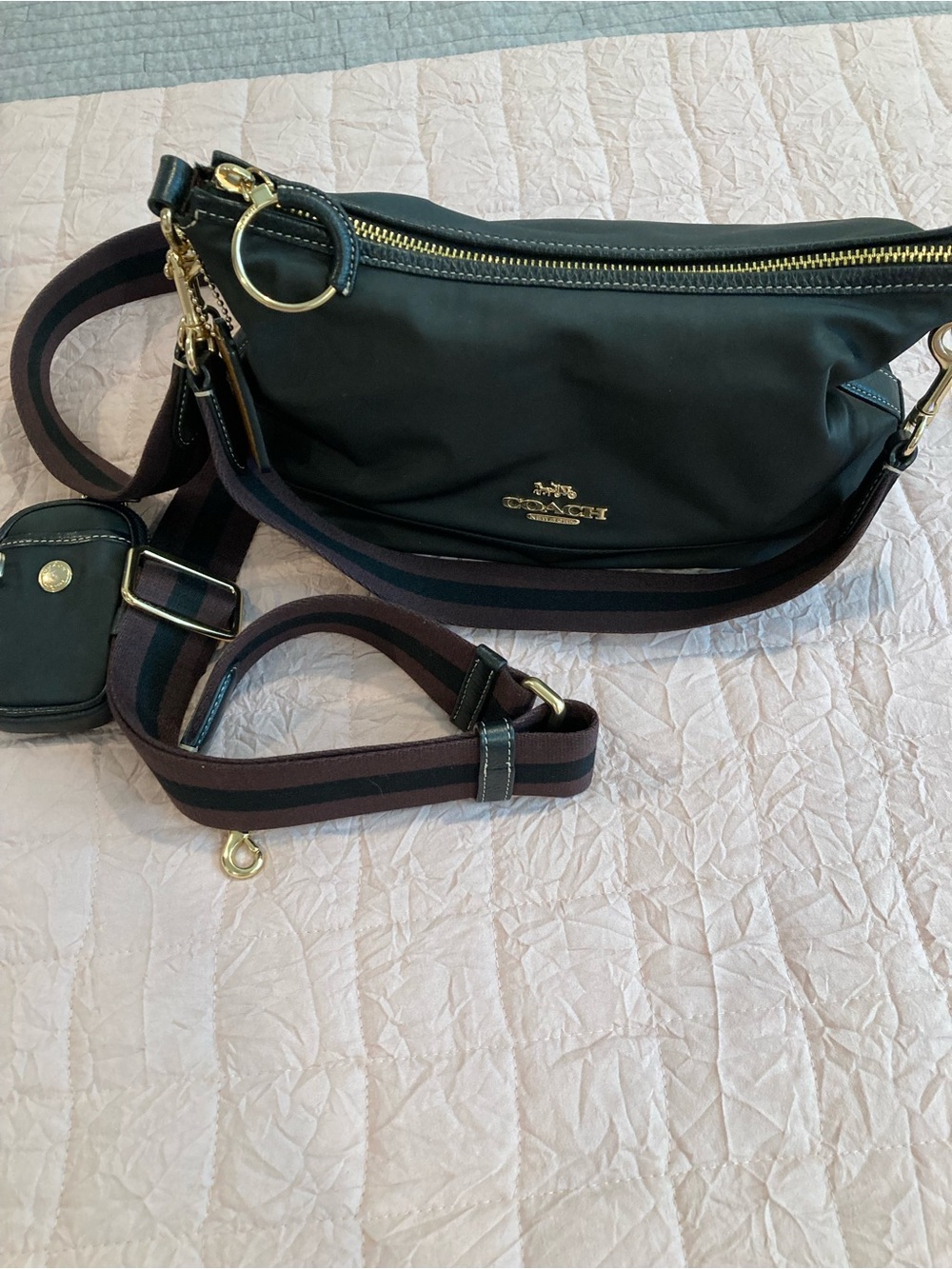 Coach Ellis Black Nylon Shoulder/Crossbody CA205